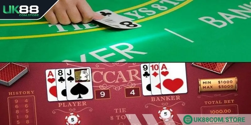 Baccarat UK88 phân định thắng thua theo kết quả mở bài